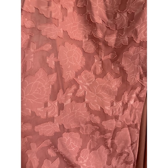 Lulus Garden of Romance Rusty Rose Burnout Maxi Dress Size M - Picture 5 of 11